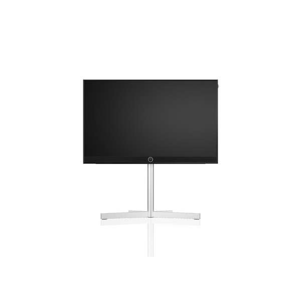 12_Loewe_stellar_48_black_floorstand_front_withreflection.png